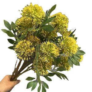 <span class=keywords><strong>Fleur</strong></span> artificielle d'oignon Allium à 3 têtes, réaliste, <span class=keywords><strong>fausse</strong></span>, en forme de boule, durable, moderne, pour remise de diplôme et mariage, vente en gros - Product Image 5