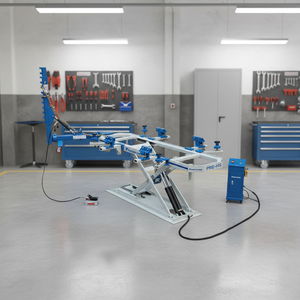 Mini banc de carrosserie automobile avec tour de traction simple pour réparation rapide des collisions et redressage de châssis - Product Image 1