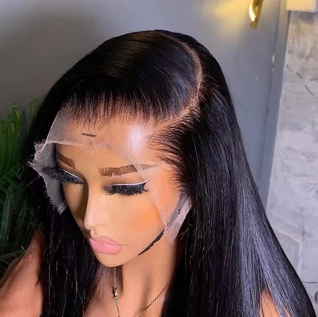 13x6 Wholesale Glueless Full hd Lace Front Wig Virgin Brazilian Hair Wigs Raw Cuticle Aligned Virgin Human Hair Lace Frontal Wig