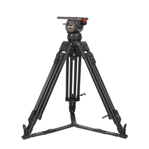 JIEPAI JP-V20L Pro - Juego de Trípode Hidráulico de Grado Profesional para Transmisiones, de Aluminio - Product Image 1