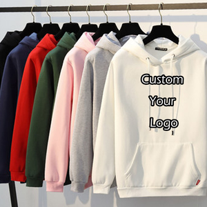 Venta al por mayor de sudaderas con capucha impresas personalizadas para hombre deportes gimnasio Sudadera con capucha otoño poliéster algodón Material diseño liso en blanco - Product Image 1