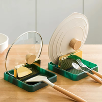 Vente en gros Comptoir de cuisine Marmite Porte-couvercle Repose louche Spatule Cuisinière Repose-ustensiles Comptoir Multifonction Gadget Rack