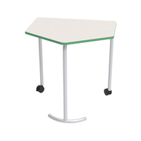 Table de conférence scolaire, mobilier scolaire, bureau collaboratif en bois pour salle de classe, table de travail à hauteur fixe pour plusieurs groupes, pour atelier et salon