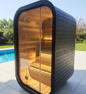 <span class=keywords><strong>Sauna</strong></span> in <span class=keywords><strong>Legno</strong></span> di Cedro Rosso Canadese <span class=keywords><strong>per</strong></span> 2 Persone con Sistema Impermeabile Triplo di Alta Qualità - Product Image 2
