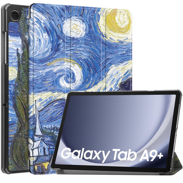 Customized Tablet case for Samsung Galaxy Tab A11+ 2025 A9 PLUS 11 Tri-Folding Hard Shell Smart Stand