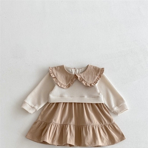 Vestido de bebé estilo coreano de dos piezas, otoño 2025, nuevo estilo, elegante, dulce, para niña pequeña, princesa - Product Image 5