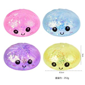 72pcs Cute Dumpling Balls Fidget Sensory Squeeze Dough Stress Relief Hand Toy Cube Pattern TPR Soft Adult Toys Back - Product Image 6