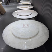 Table à manger de style moderne et luxueux, crème, en jade blanc, rectangulaire, pour la maison, le salon, l'appartement, l'hôtel