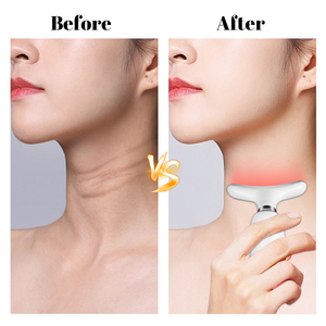 Masseur facial pour le visage et le cou à 7 lumières, appareil de beauté anti-rides pour raffermir la peau, portable - Product Image 5
