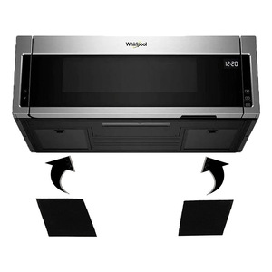 Filtros de carbón para horno microondas Whirlpool WML55011HS WML75011HZ, piezas de repuesto para atrapar olores - Product Image 2