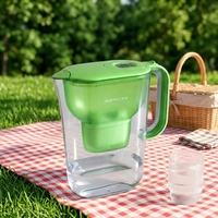 Carafe filtrante à eau certifiée ROHS 3,5 L en ABS de qualité alimentaire, purificateur d'eau portable pour la maison et les voyages