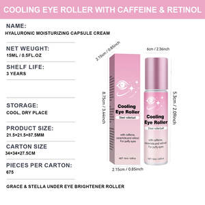 Crema Iluminadora para Ojos - Esencia para Ojos con Ceramida y Cafeína con Bola Metálica Refrescante - Paquete de Viaje 15ml - Product Image 4