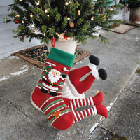 Weihnachtself mit Stoffbeinen, personalisierter Baumspitzen-Anhänger, hängende Dekoration für Weihnachtsbäume, Innen- und Außendekoration für die Feiertage