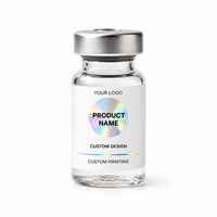 Étiquette personnalisée imperméable pour flacon de peptides, impression d'étiquettes pour flacon de 3 ml pour bouteille