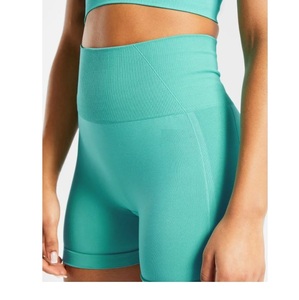 Best Quality Women's Seamless Breathable Eco-Friendly Yoga Shorts Jogging Fitness High <b>Waist</b> Lightweight BD - Product Image 3
