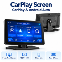 Layar Mobil Portabel Wireless CarPlay Android Auto, Layar Sentuh, Navigasi/Panggilan/Musik/Asisten Suara