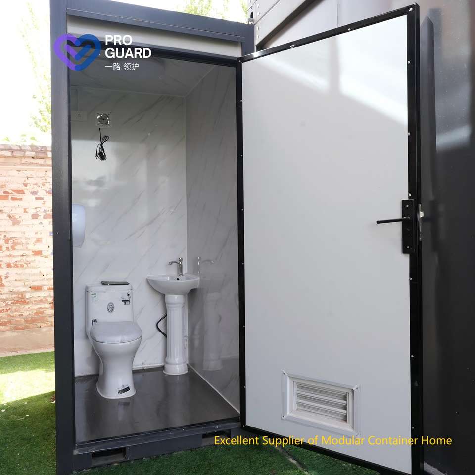 Custom 10-Foot Mobile Outdoor Portable Public Toilet Prefabricated Quick-Assembling Modern Design Durable Easy Installation - Image 2