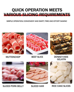 Thép không gỉ đông lạnh thịt <span class=keywords><strong>Slicer</strong></span> Máy sử dụng thịt bò Lamb cuộn thịt xông khói cắt thịt cừu nhà sử dụng động cơ lõi cho thịt cắt slicing - Product Image 6
