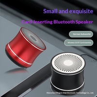 Mini Altavoz Subwoofer Metálico Inalámbrico con Ranura para Tarjeta TF, Micrófono Incorporado, Salida de 5W V5.0, 10 Horas de Reproducción para Uso en Exteriores