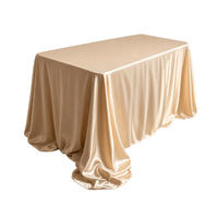 Nappe de table rectangulaire en polyester satiné imprimé, épaisse et tissée, pour hôtels, banquets et salles à manger – Vente en gros