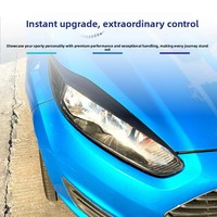 Autocollant durable pour les sourcils des phares avant pour Fiesta MK6.5 7.5 2013-2017, installation facile, idéal pour la modification et la réparation de voitures.