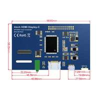 Module d'écran de moniteur LCD IPS 4.0 pouces 800x480 Raspberry Pi écran LCD 4.0 pouces avec panneau tactile résistif GPIO sortie Audio
