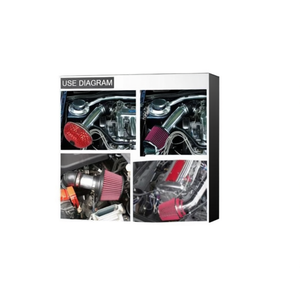 Filtre à air Car Saddles JBR-8010 63mmx59mm pour système d'admission du moteur de voiture - Product Image 1