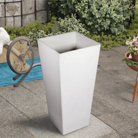 Pot Tanaman Taman Desain Modern Besar untuk Luar/Dalam Ruangan, Pot Bunga Plastik Harga Grosir Langsung dari Pabrik