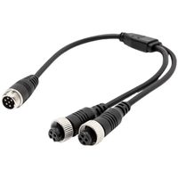 Connecteur rapide GX12 Y-Type 4 broches, un mâle deux femelles, faisceau de câbles, câble vidéo, prise aviation, capteur pour voiture (cuivre pur)
