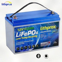 Batterie au phosphate de fer et de lithium de qualité A, cellule LFP 12V 100AH, protection contre les surcharges pour véhicules industriels, CE MSDS