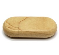 Bâtons USB en bois de forme ovale 2.0 1G 2G 4G 8G cadeau Usb 3.0 clés USB mémoires clés USB