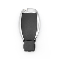 Waterproof Smart Key Shell Remote Car Key Fob with 3 Buttons ABS Material Black 433MHz Infrared Capabilities Vehicle Keys