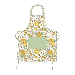 Grembiule da Cucina Riutilizzabile Ecologico in Cotone Stampato Unisex con Logo Personalizzato Senza Maniche con Tasca Posteriore Incrociata - Product Image 3