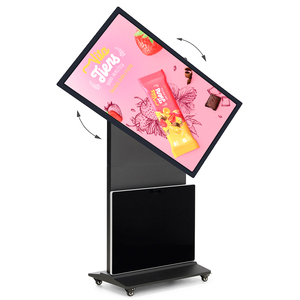 43 "xoay màn hình cảm ứng kỹ thuật số biển trong nhà dọc quảng cáo palyer di chuyển đứng thông minh quảng cáo hiển thị cho trong nhà cửa hàng - Product Image 1