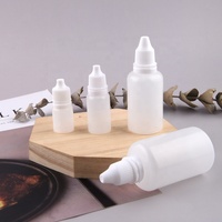 Flacons compte-gouttes 5 ml 10 ml 30 ml 50 ml Flacon en HDPE Plastique naturel Flacons compte-gouttes pour les yeux