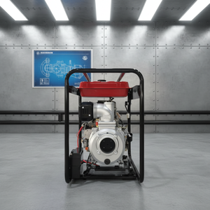 Pompe à eau incendie à double turbine de 2 pouces, entraînée par un moteur à essence, pour petits volumes d'eau - Product Image 3