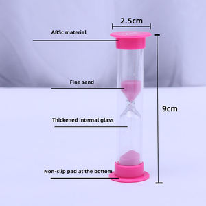 นาฬิกาทรายพลาสติกแบบถอดได้ ขนาด 1 2 3 4 5 นาที สำหรับอาบน้ำ ตั้งเวลาแปรงฟันเด็ก ขายส่ง - Product Image 4