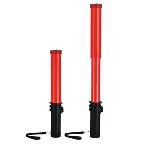 Safety Security Control Led Traffic Warning Battery Red Traffic Light Hand Baton Safety Wand <b>Stick</b> - Product Image 1