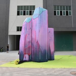 KeepFuns Formation géante gonflable personnalisée en forme <span class=keywords><strong>de</strong></span> <span class=keywords><strong>roche</strong></span> <span class=keywords><strong>de</strong></span> <span class=keywords><strong>cristal</strong></span> - Accessoire gonflable à thème pour fêtes, décor <span class=keywords><strong>de</strong></span> scène et événements - Product Image 4