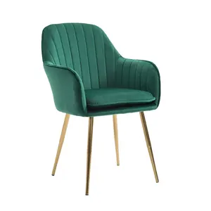 बेडरूम असबाबवाला मखमली साइड कुर्सियों के लिए क्लासिक डिजाइनर वॉरेन प्लैटनर आर्म चेयर फैब्रिक लाउंज चेयर