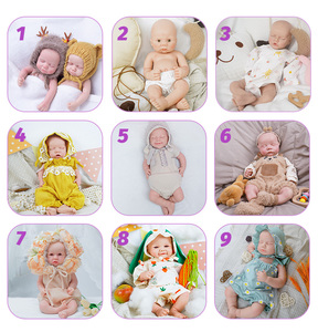 2024 détails réalistes les plus populaires bébé doux plein Silicone 46Cm 2.45Kg fille endormie Silicone bébé poupée réaliste <span class=keywords><strong>Reborn</strong></span> poupées - Product Image 5