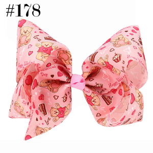 8นิ้วโบว์ติดผมบูติกวันวาเลนไทน์พร้อมตัวหนีบจระเข้ <span class=keywords><strong>jojo</strong></span> หัวใจรักใหญ่เครื่องประดับคลิปใหญ่ - Product Image 2