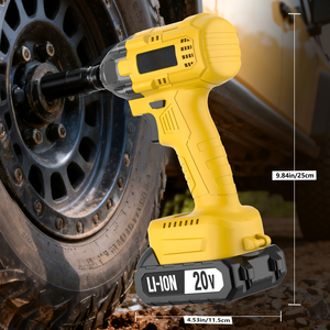 Heavy Duty 320Nm Brushless Cordless Impact Wrench Lithium Ion 20V 500W 1/2 Inch Drive Industrial DIY Use With 2.0Ah <b>Battery</b> CW-2 - Product Image 3