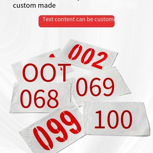 Plantillas para Dorsales de Carrera para Niños y Adultos, 7 Piezas, Dorsales de Papel Impermeables Imprimibles Digitalmente, Pulseras Personalizadas, Logotipo Personalizado, Color Personalizado - Product Image 2