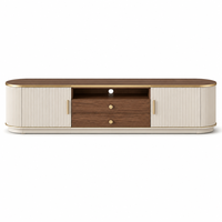 Meuble TV moderne minimaliste en bois avec tiroirs et étagères pour salon, bureau à domicile, hôtel – Console TV de luxe