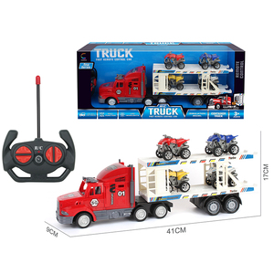 멀티 스타일 더블 데커 RC 컨테이너 트럭 장난감 6 관성 차량 세트 어린이 원격 제어 자동차 장난감 4CH 무선 제어 장난감 - Product Image 4