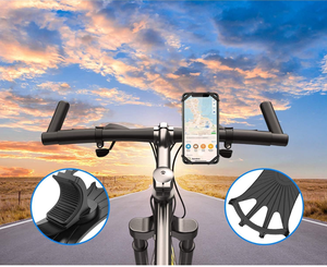 ที่วางโทรศัพท์จักรยานซิลิโคนแบบถอดได้กันการสั่นไหวที่ยึดโทรศัพท์กับแฮนด์จักรยานใช้ได้กับ<span class=keywords><strong>360</strong></span> ° ที่วางโทรศัพท์บนรถจักรยานใช้ได้กับการแข่งขันบนถนนยิม - Product Image 5