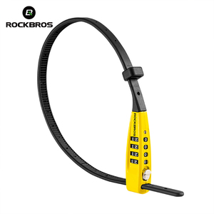 ROCKBROS-Candado de cable de <span class=keywords><strong>bicicleta</strong></span> de alta seguridad con código de cuatro dígitos, combinación de tirante portátil <span class=keywords><strong>para</strong></span> patinete y tipo <span class=keywords><strong>cadena</strong></span> de <span class=keywords><strong>bicicleta</strong></span> - Product Image 1