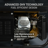 Power Value Benzin-Generator 2,2kW Max 6,5PS Stromerzeuger nach Deutscher Norm für Notstromversorgung zu Hause & Kleinunternehmen