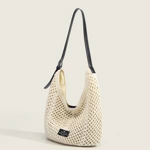 Bolso de Hombro Elegante para Mujer, para Todas las Temporadas, con Asa Única, Cierre de Botón, Forro de Poliéster, Bolso Tote, Bolso de Playa, 32x13x26cm - Product Image 2